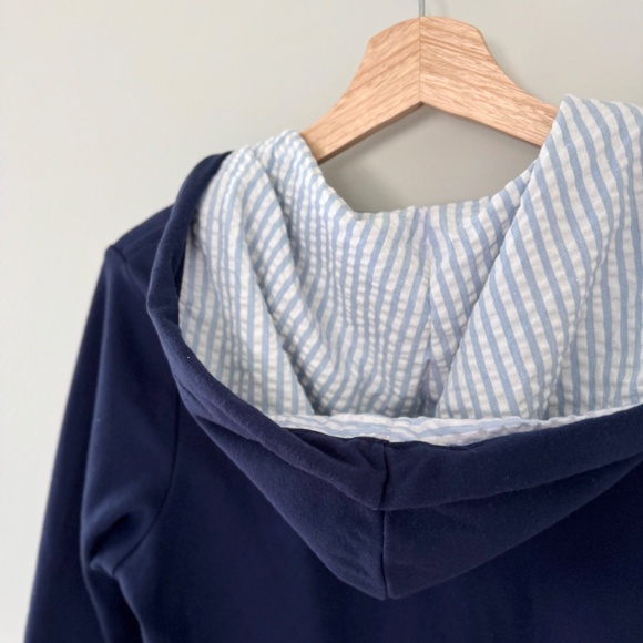 Breckendrige‎ Navy Blue Star Zip-Up Jacket - Picture 6 of 10